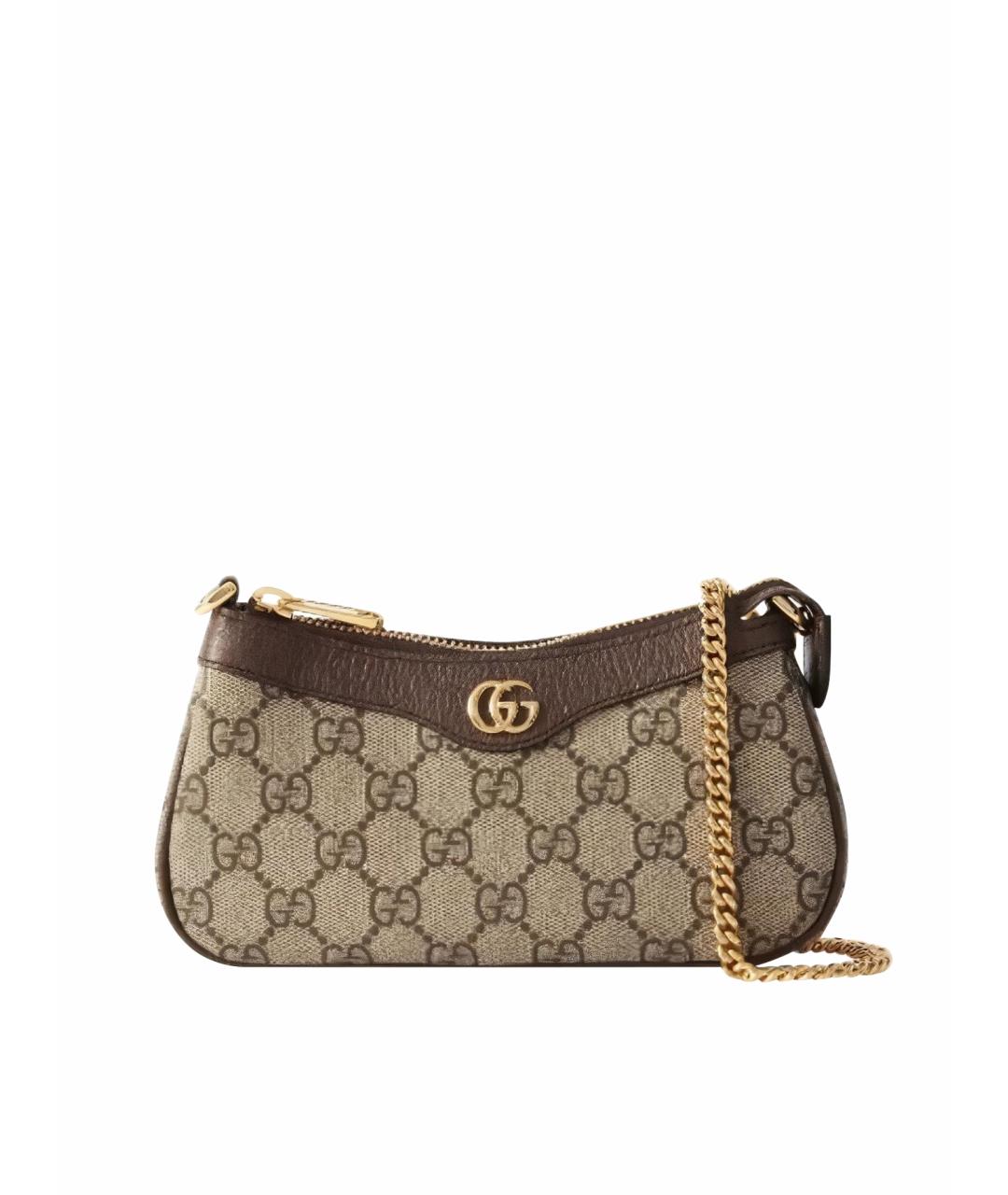 GUCCI Бежевая сумка с короткими ручками, фото 1