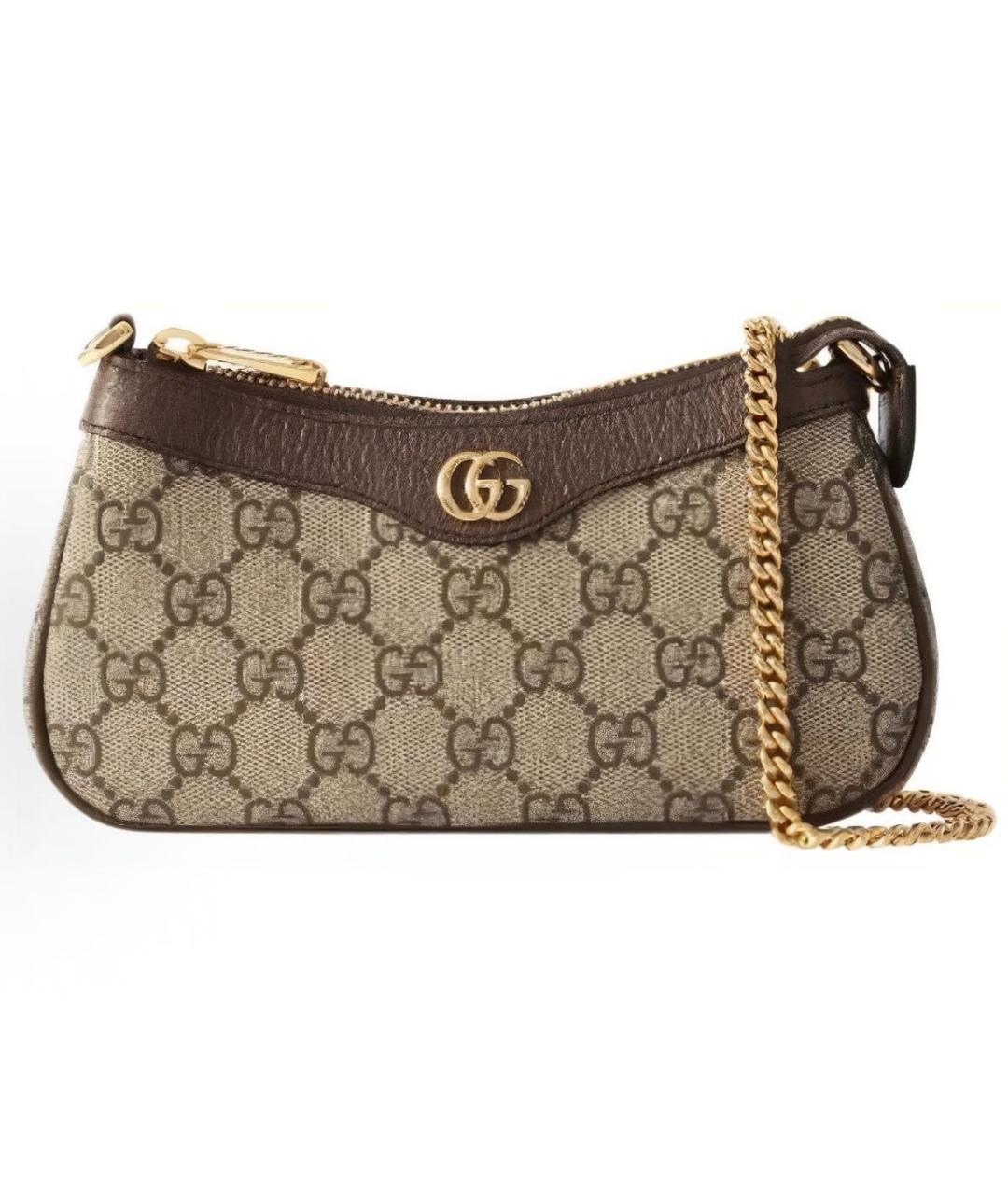 GUCCI Бежевая сумка с короткими ручками, фото 5