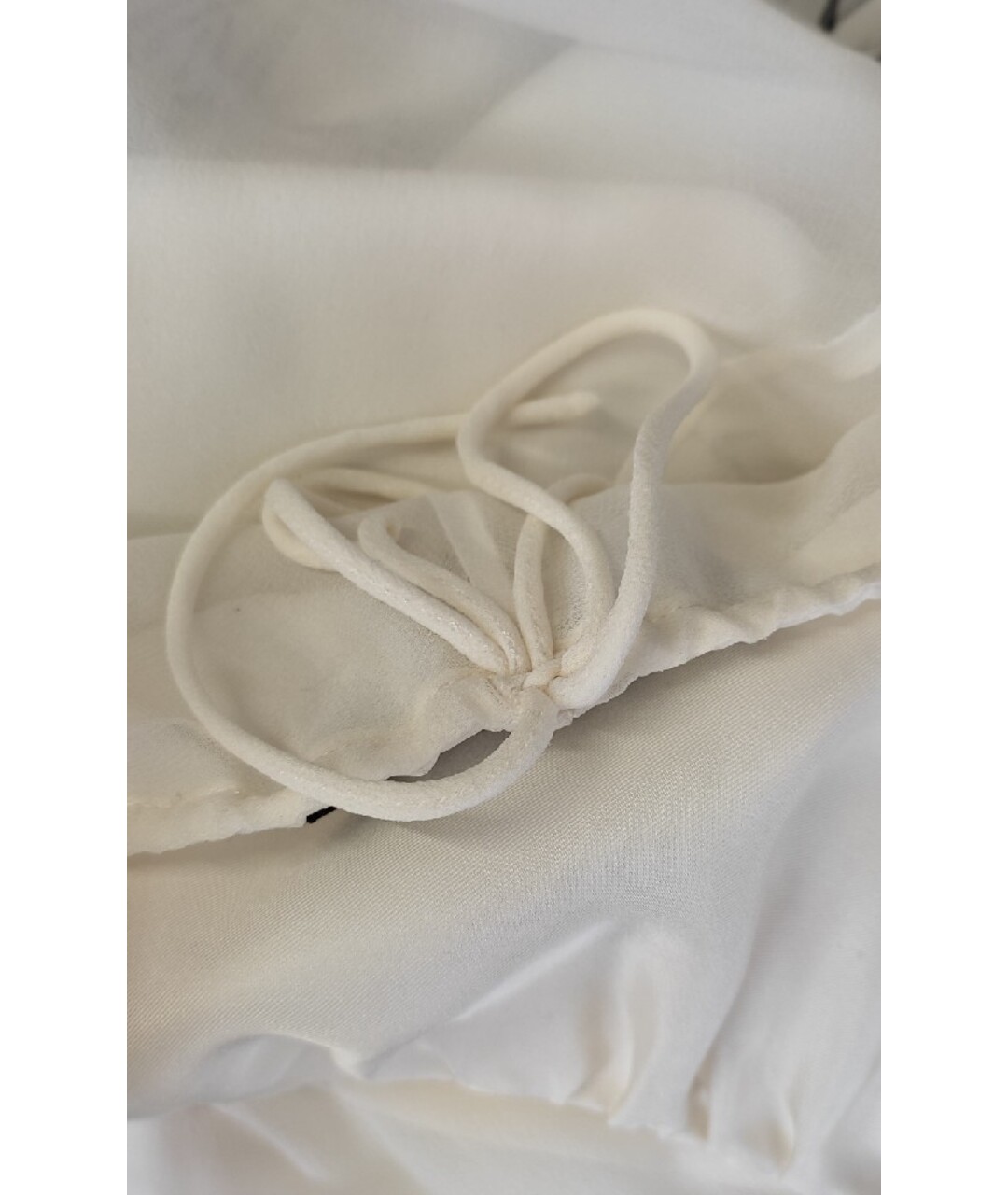 THOMAS WYLDE Белое шелковое платье, фото 6
