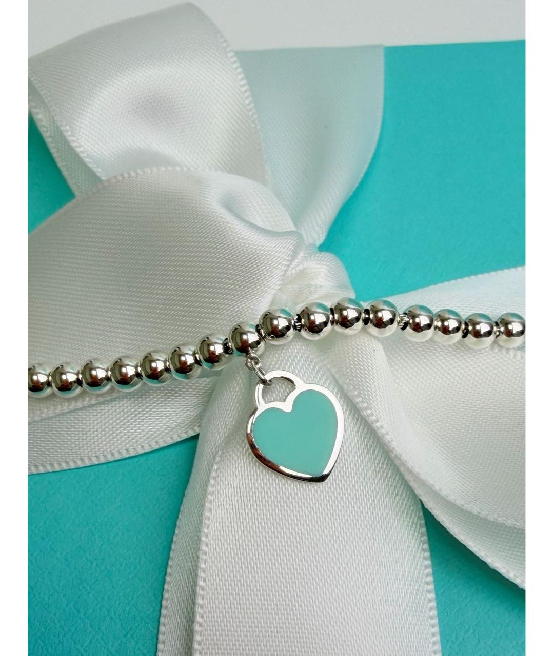 TIFFANY&CO Бирюзовый серебряный браслет, фото 4