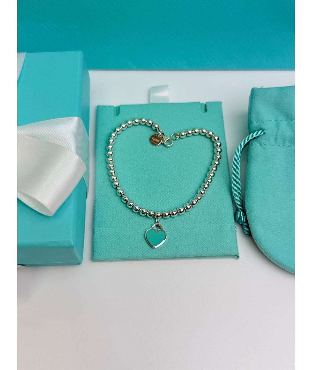 TIFFANY&CO Бирюзовый серебряный браслет, фото 3