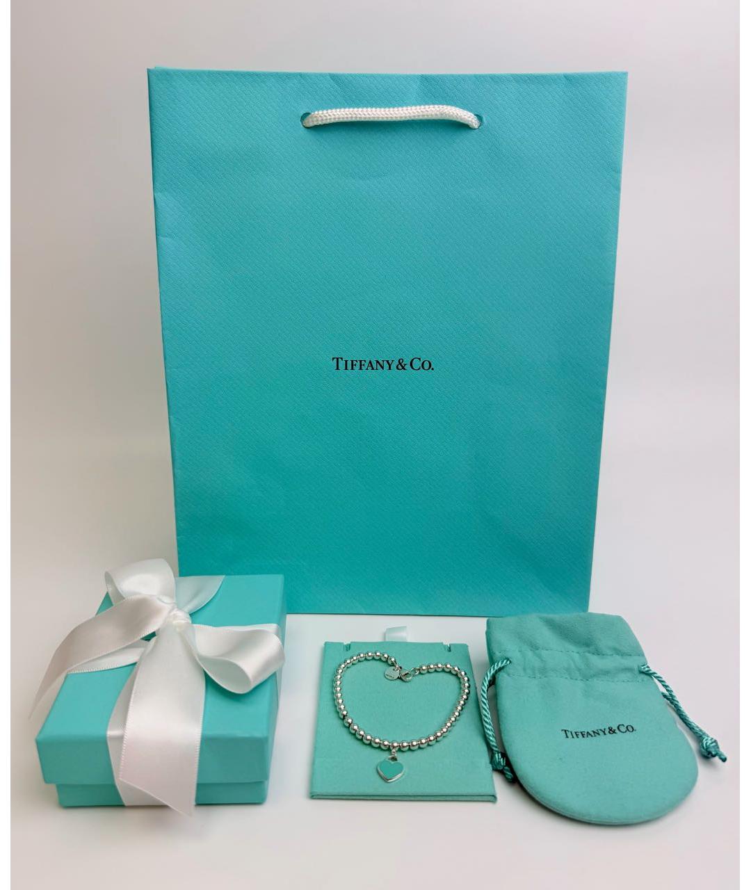 TIFFANY&CO Бирюзовый серебряный браслет, фото 2