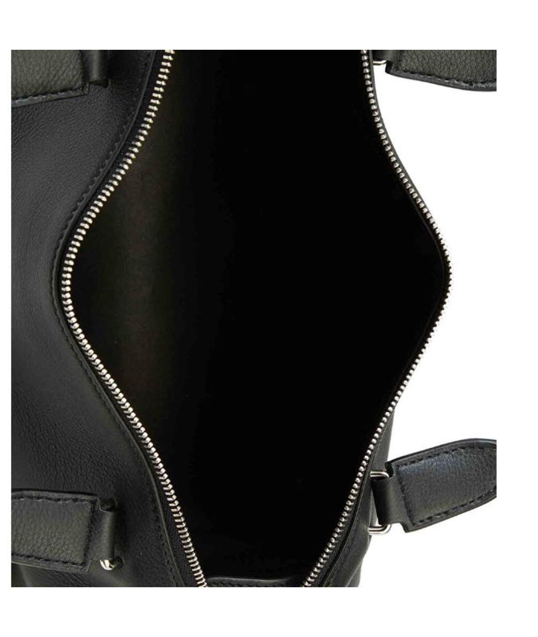 THE ROW Черная кожаная сумка тоут, фото 4