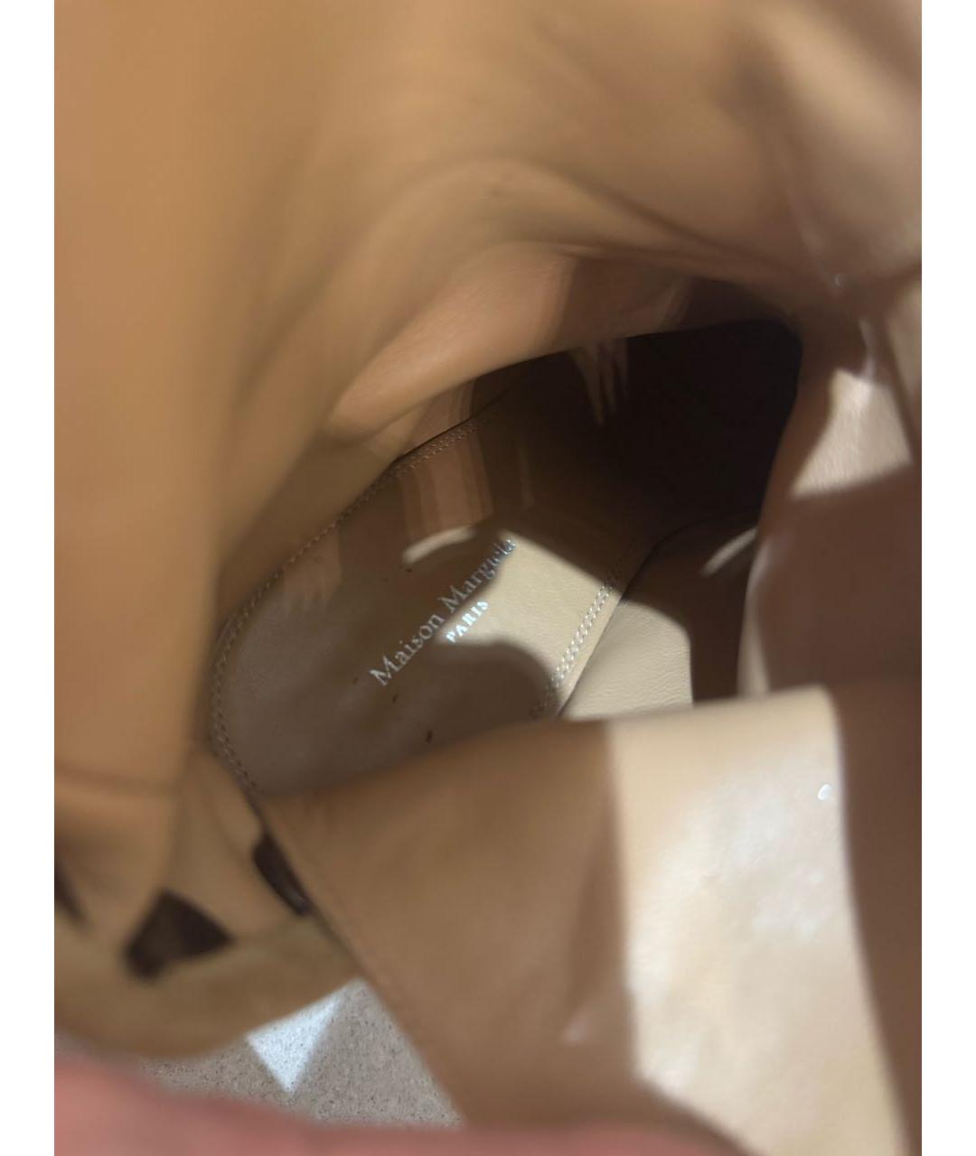 MAISON MARGIELA Коричневые замшевые ботинки, фото 5