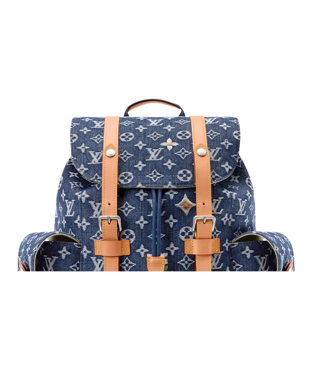 LOUIS VUITTON Синий рюкзак, фото 5