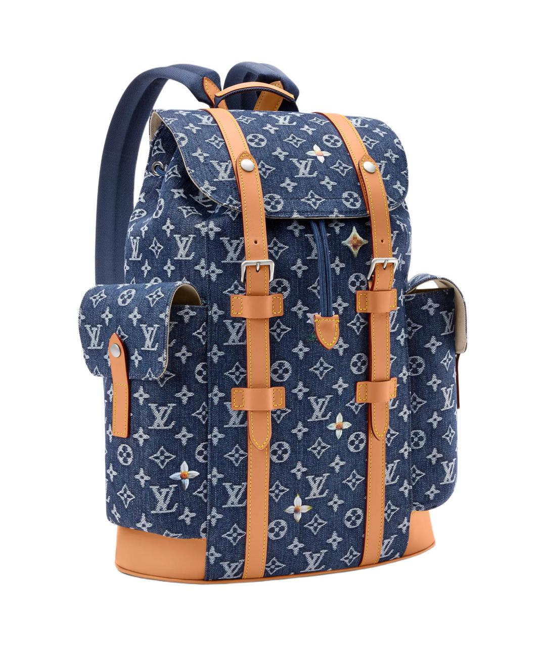 LOUIS VUITTON Синий рюкзак, фото 2