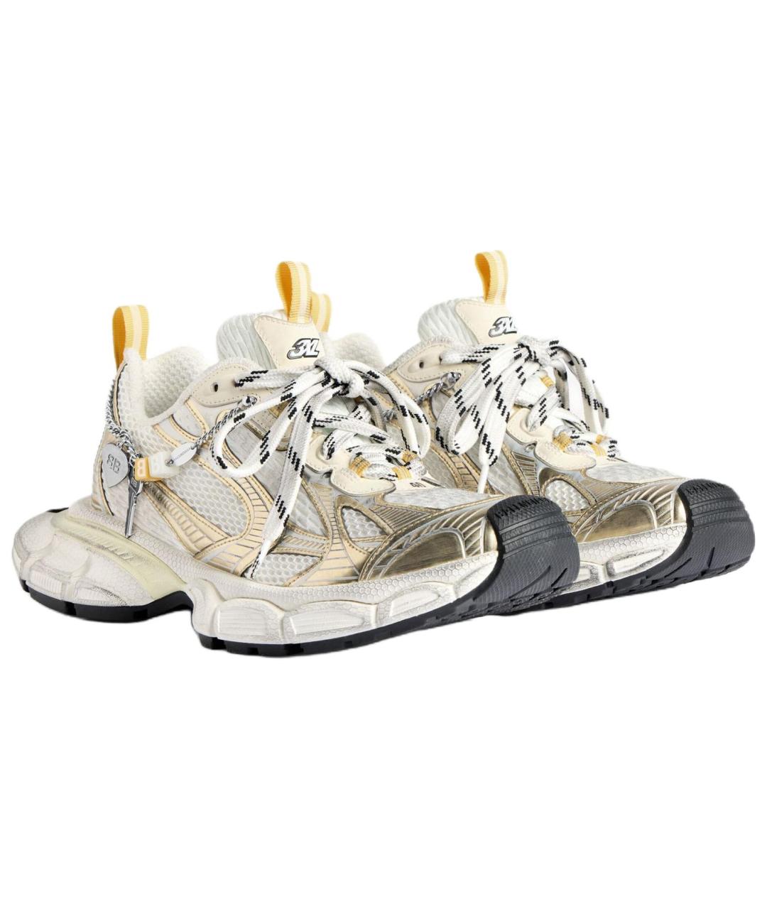 BALENCIAGA Желтые низкие кроссовки / кеды, фото 3