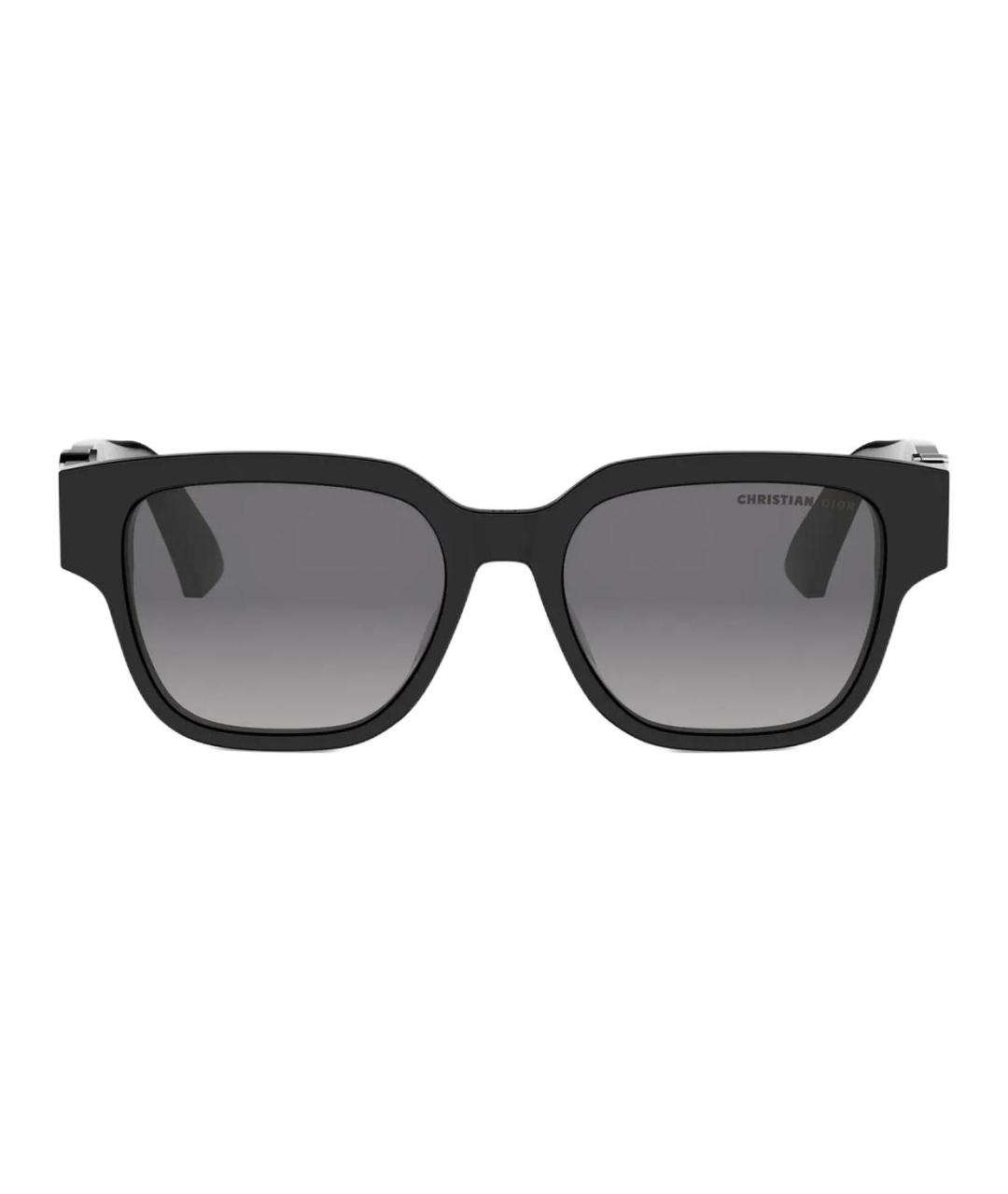 CHRISTIAN DIOR Черные металлические солнцезащитные очки, фото 1