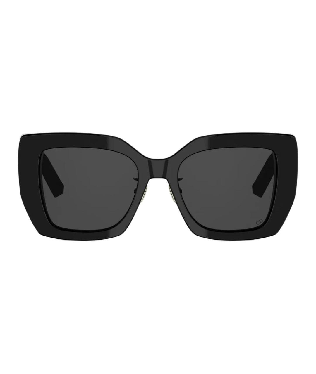CHRISTIAN DIOR Черные пластиковые солнцезащитные очки, фото 2