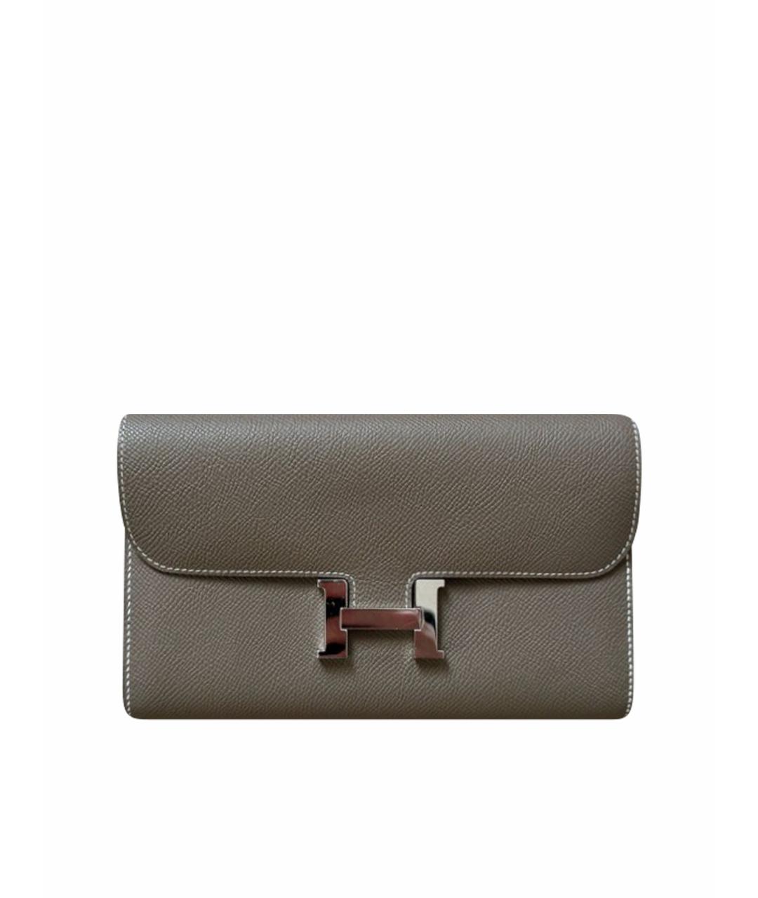 HERMES Коричневая кожаная сумка через плечо, фото 1