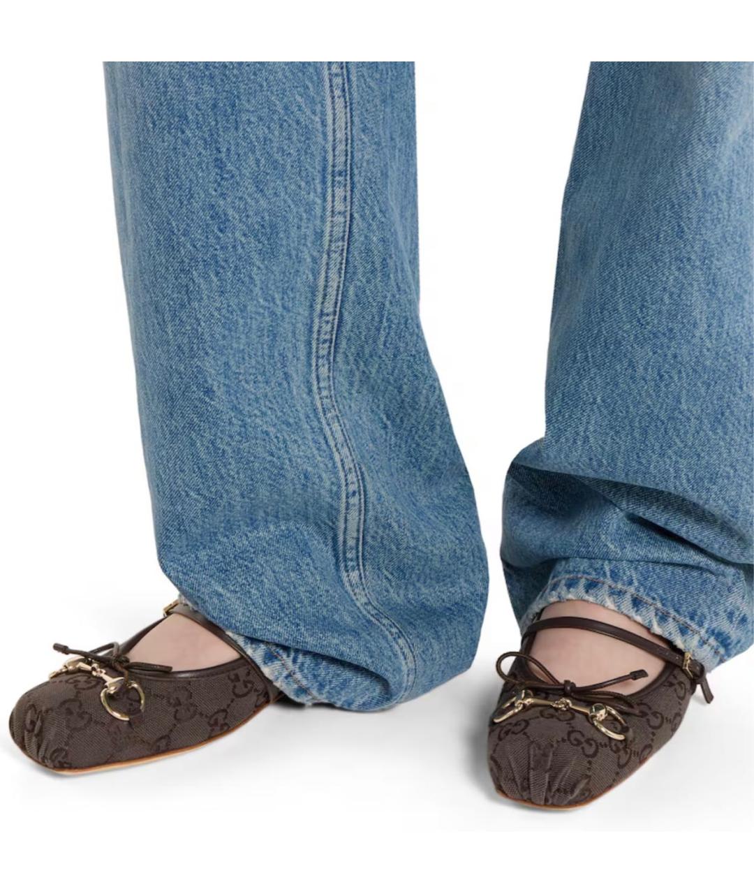 GUCCI Коричневые балетки, фото 3