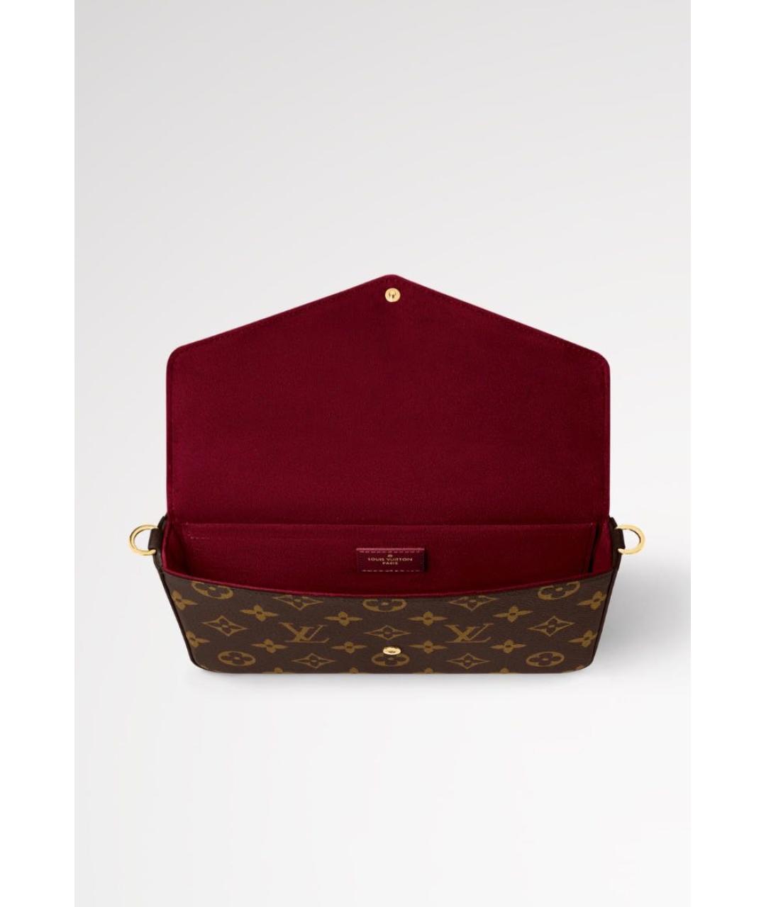 LOUIS VUITTON Коричневая сумка через плечо, фото 3