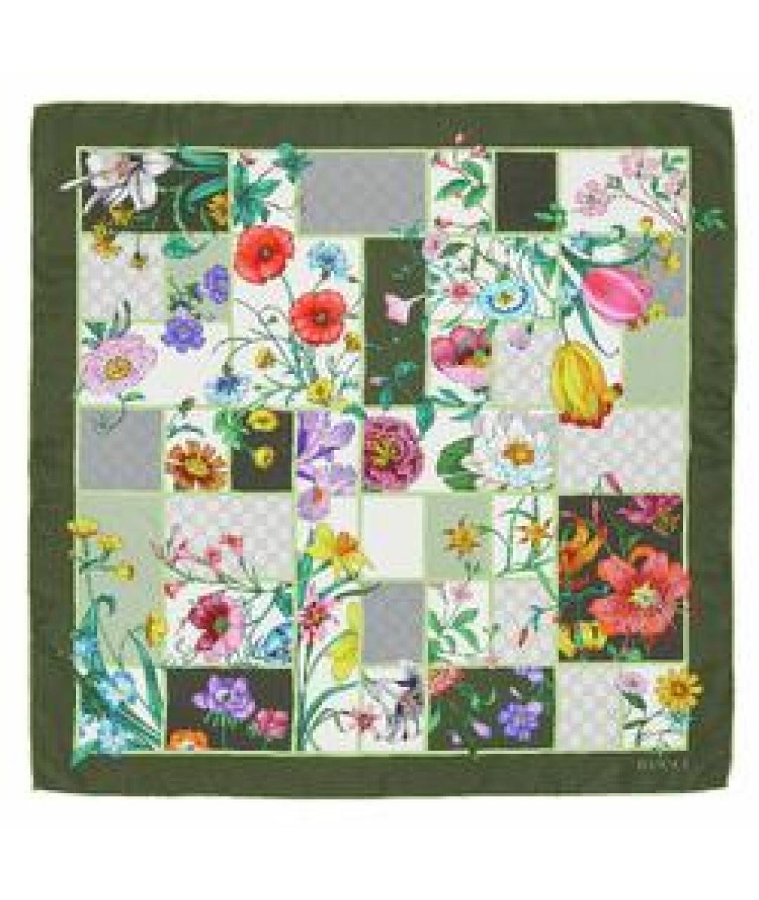 GUCCI Мульти шелковый шарф, фото 3