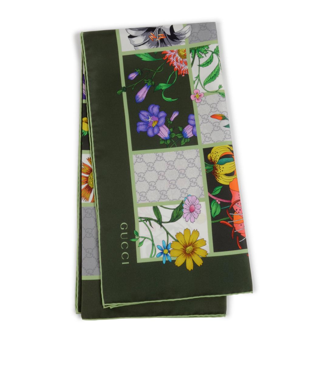 GUCCI Мульти шелковый шарф, фото 1