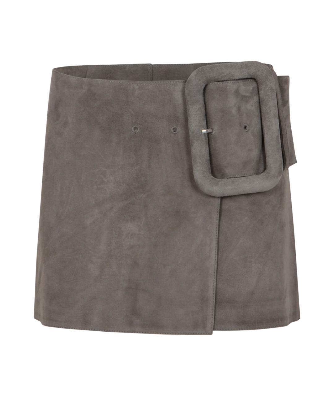 Ami Paris Кожаная юбка мини, фото 1