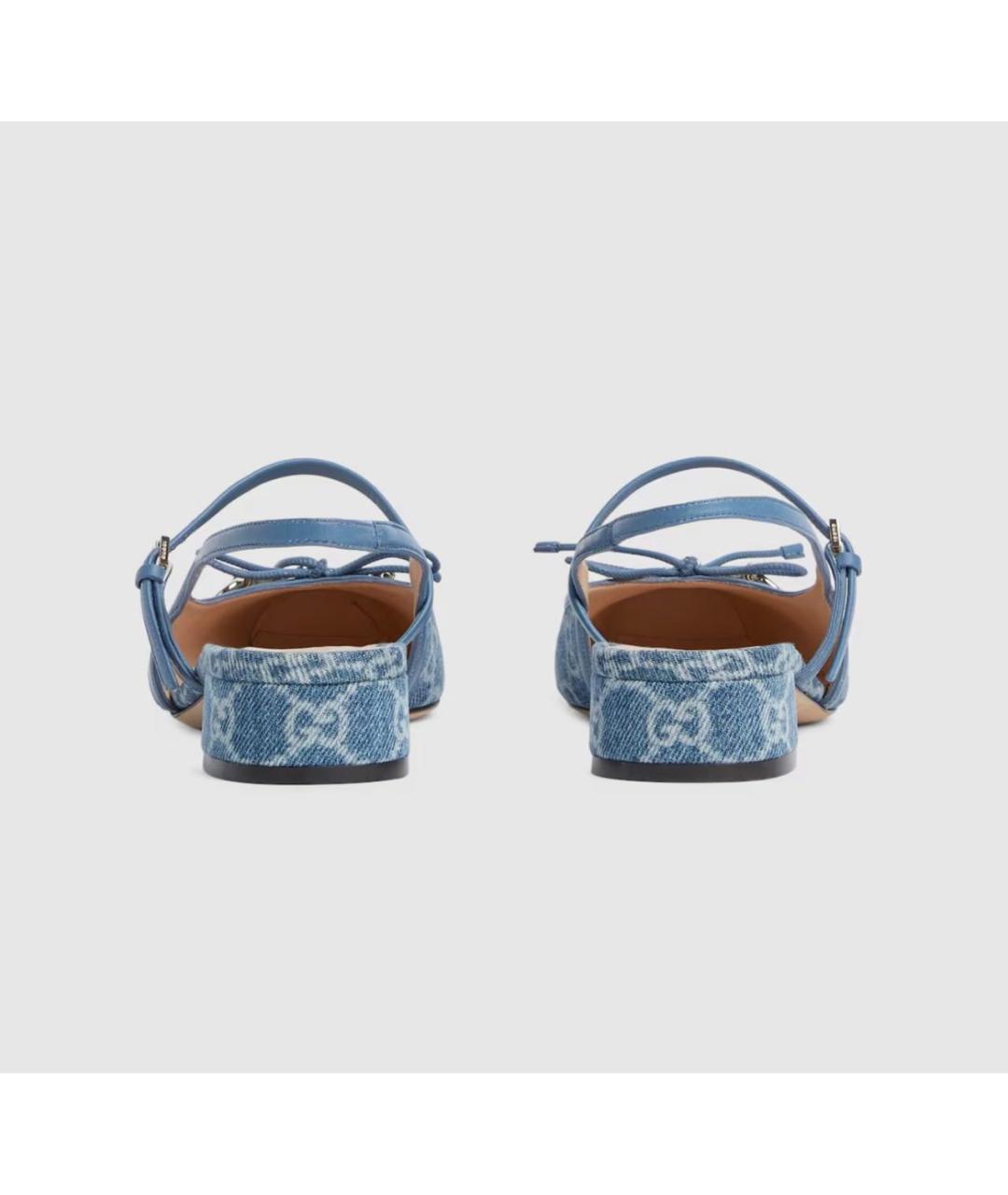 GUCCI Голубые туфли, фото 4