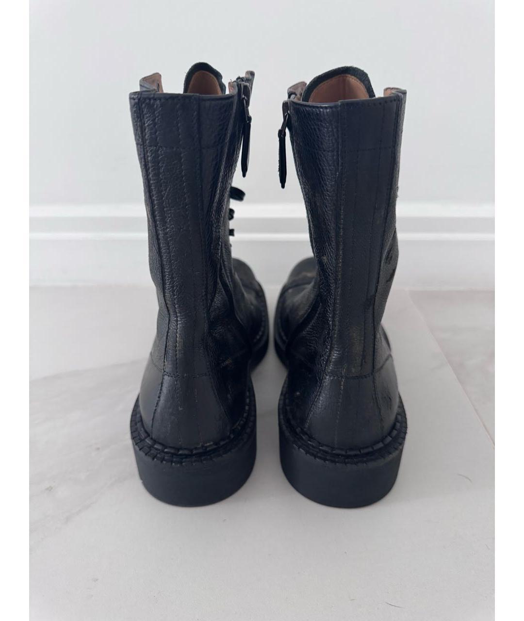 MIU MIU Черные кожаные ботинки, фото 4