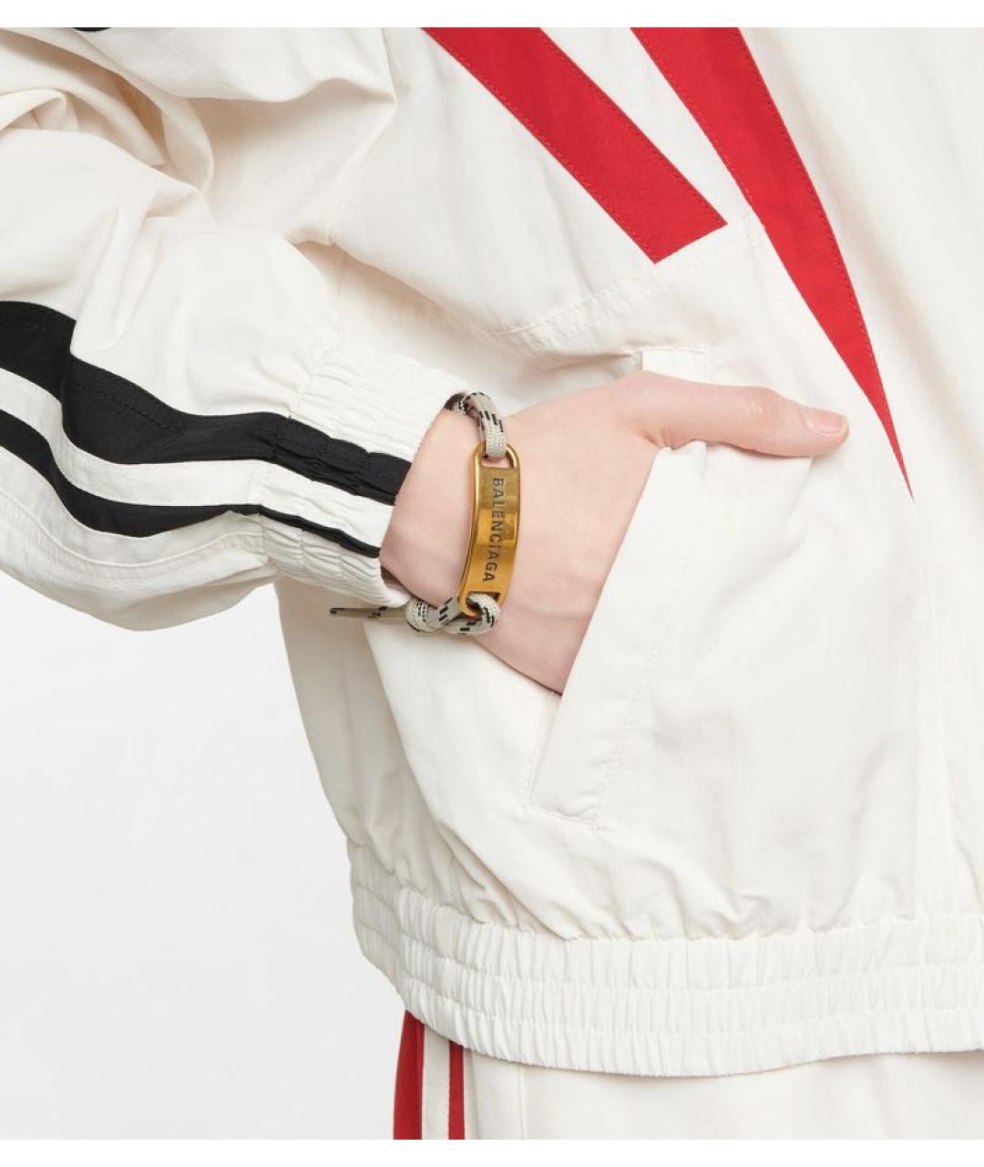 BALENCIAGA Золотой металлический браслет, фото 3