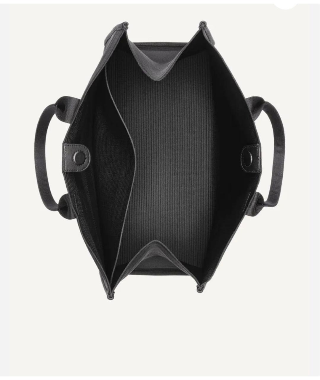 DKNY Черная жаккардовая сумка тоут, фото 4