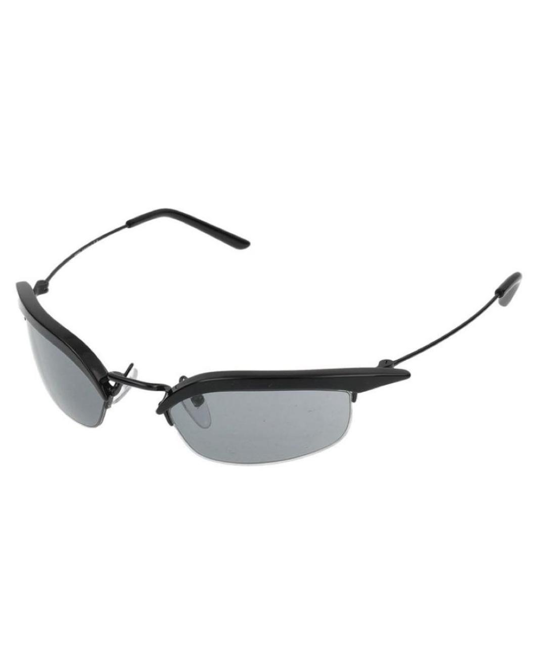 PRADA Черные металлические солнцезащитные очки, фото 5