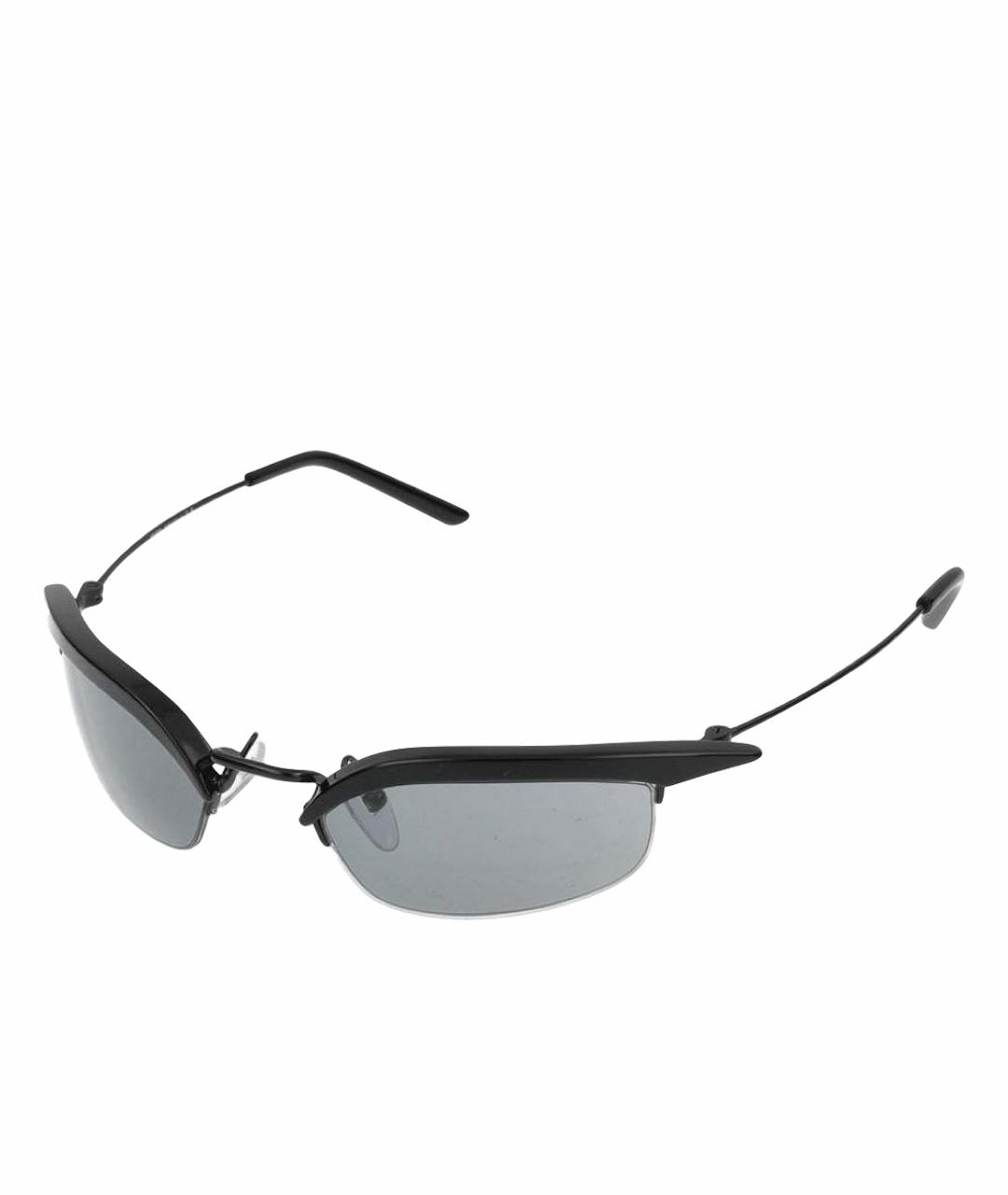 PRADA Черные металлические солнцезащитные очки, фото 1