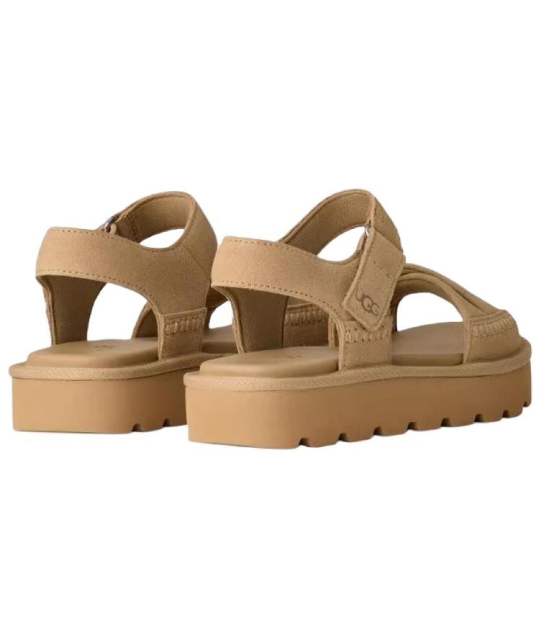 UGG AUSTRALIA Бежевые сандалии, фото 4