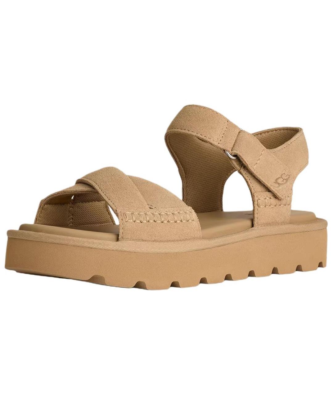 UGG AUSTRALIA Бежевые сандалии, фото 3