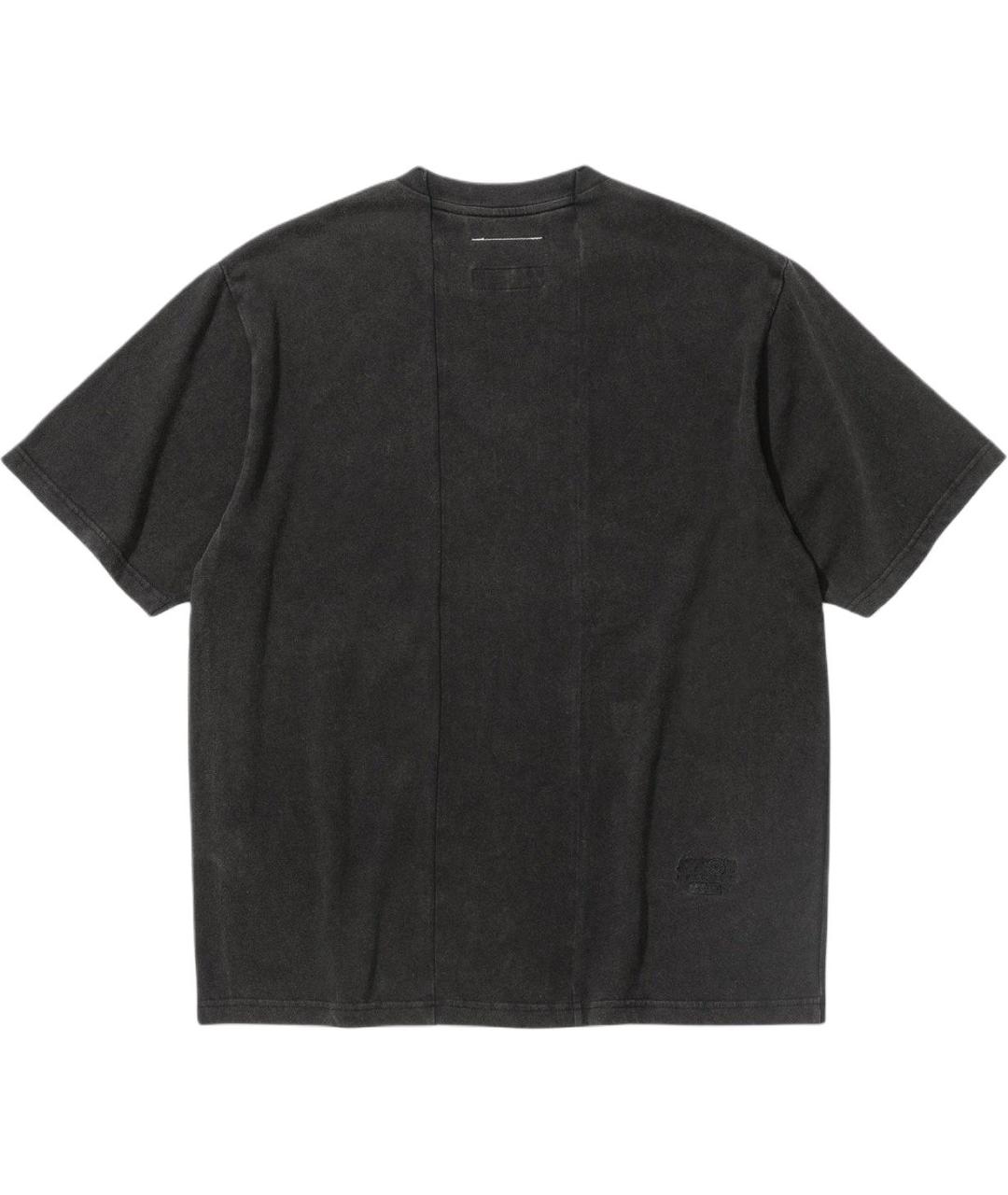 SUPREME Черная хлопковая футболка, фото 2