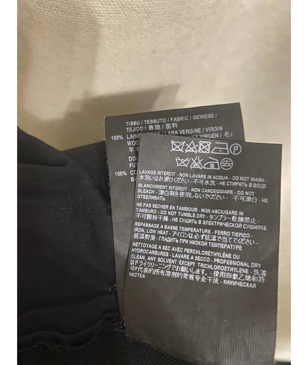 SAINT LAURENT Черные шерстяные брюки узкие, фото 6