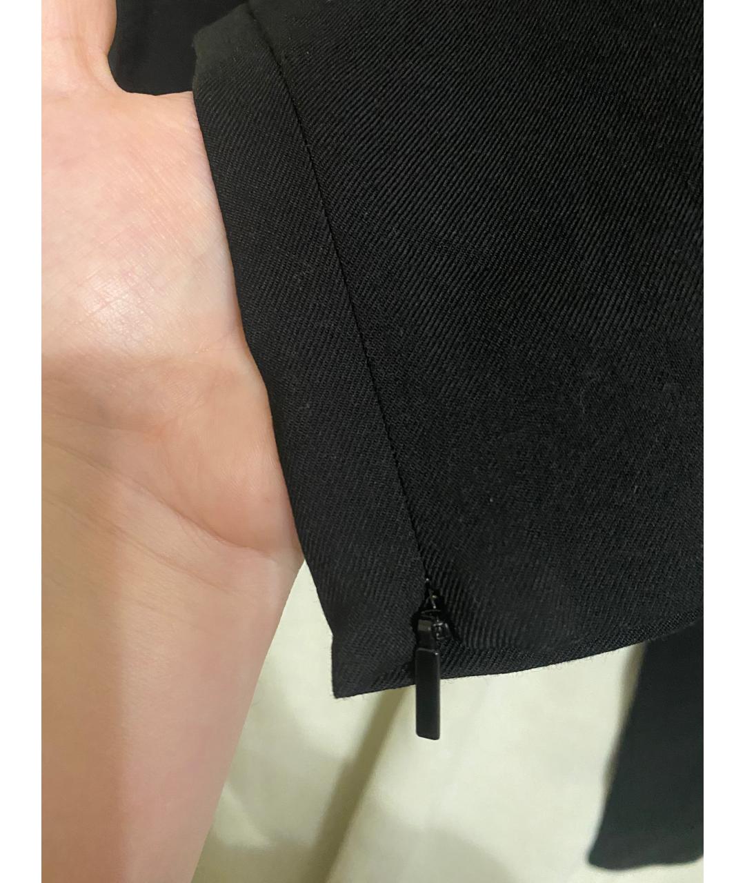 SAINT LAURENT Черные шерстяные брюки узкие, фото 4