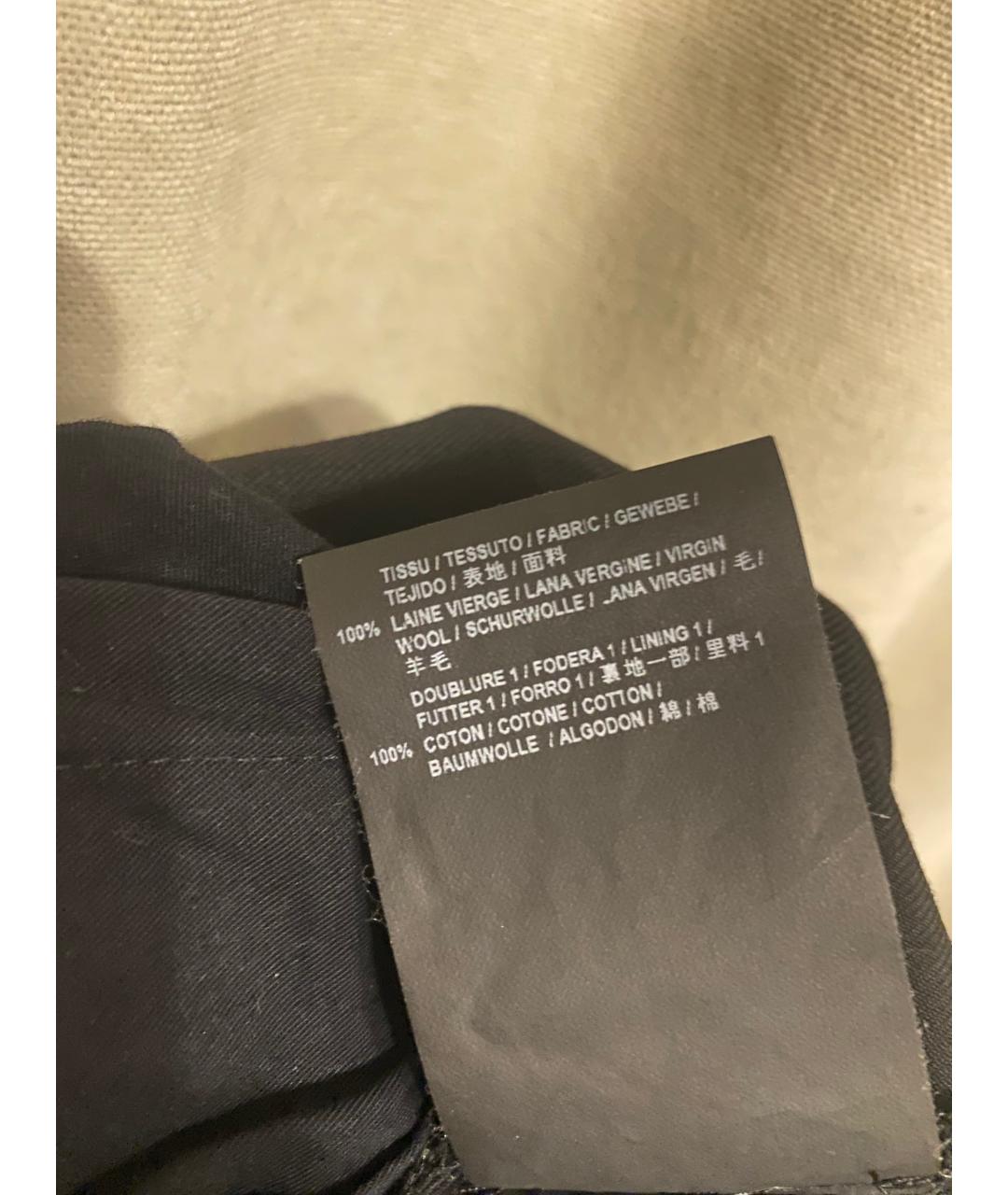 SAINT LAURENT Черные шерстяные брюки узкие, фото 7