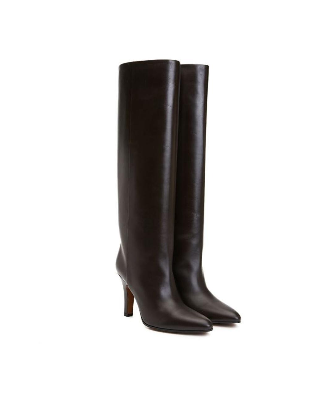 THE ROW Коричневые кожаные сапоги, фото 2