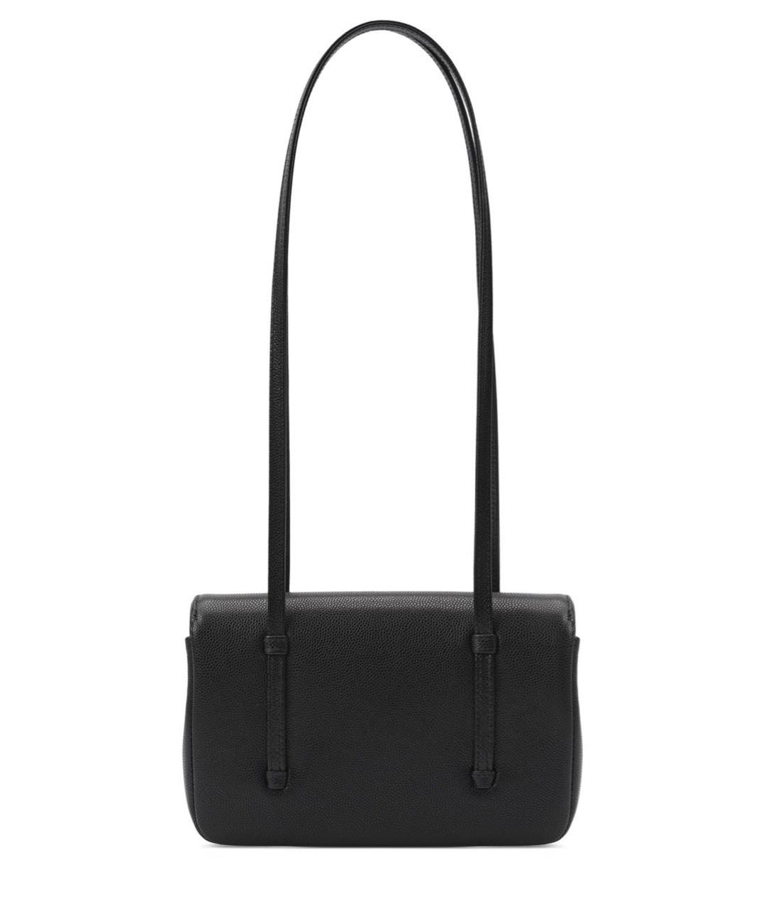 CHANEL Черная кожаная сумка с короткими ручками, фото 3