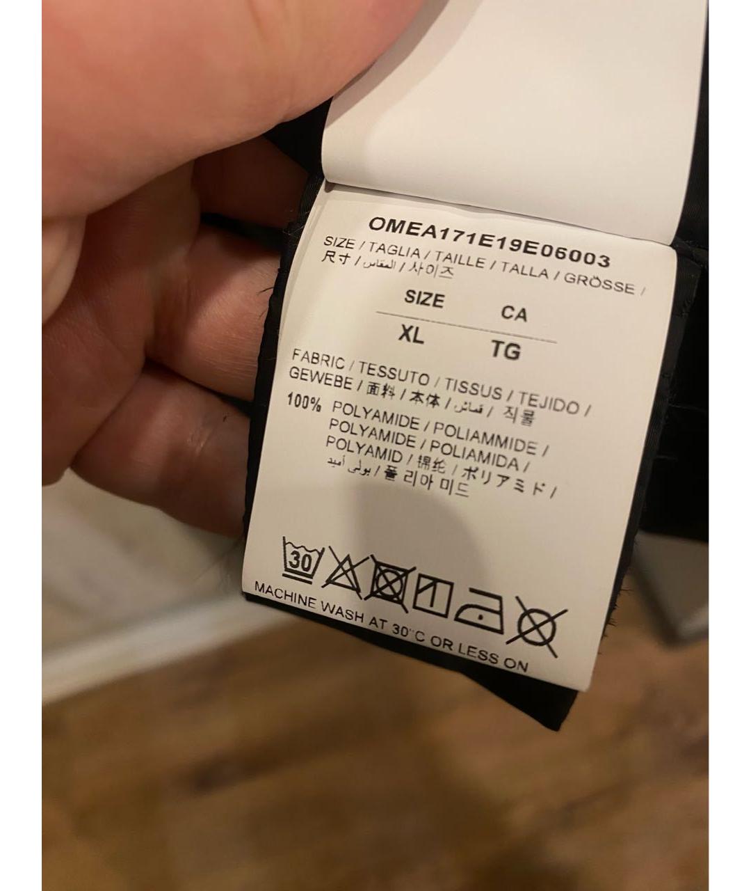 OFF-WHITE Черный полиамидовый тренч / плащ, фото 7