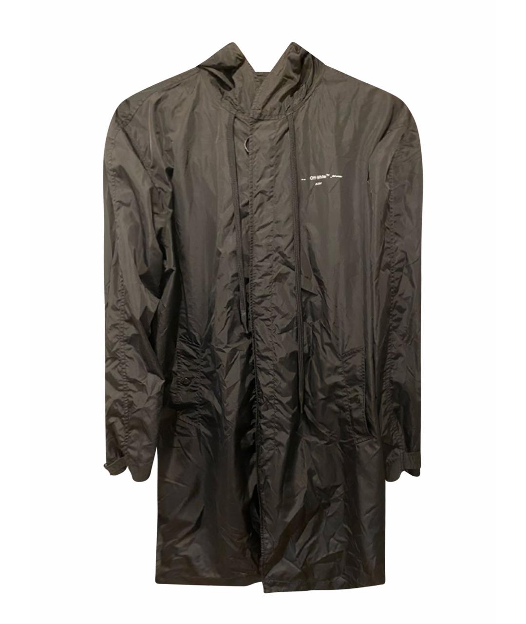 OFF-WHITE Черный полиамидовый тренч / плащ, фото 1