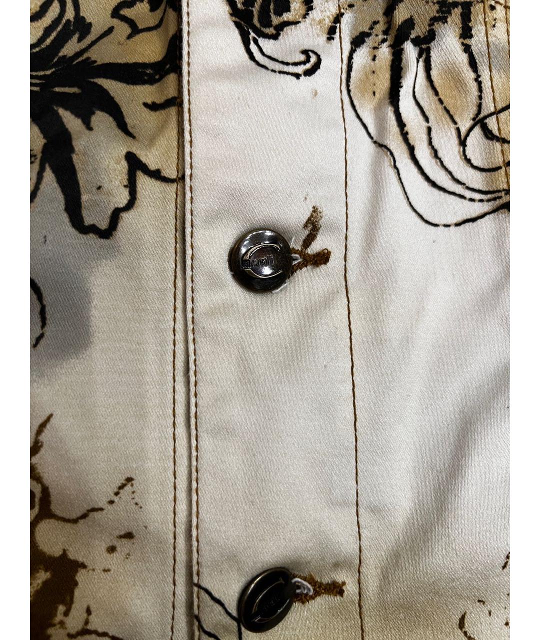 JUST CAVALLI Золотая хлопковая куртка, фото 4