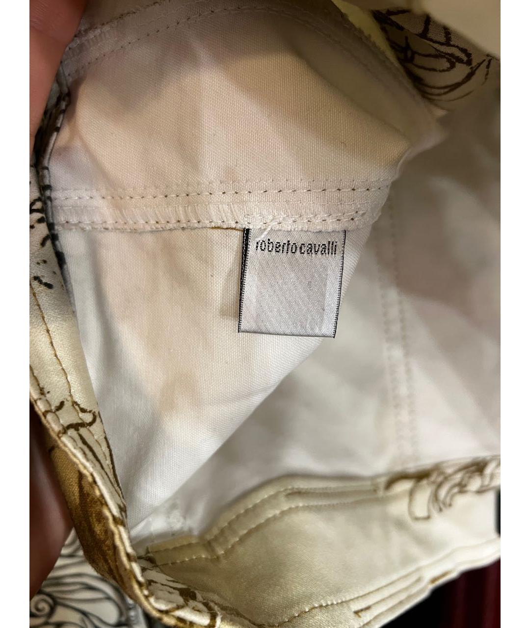JUST CAVALLI Золотая хлопковая куртка, фото 5