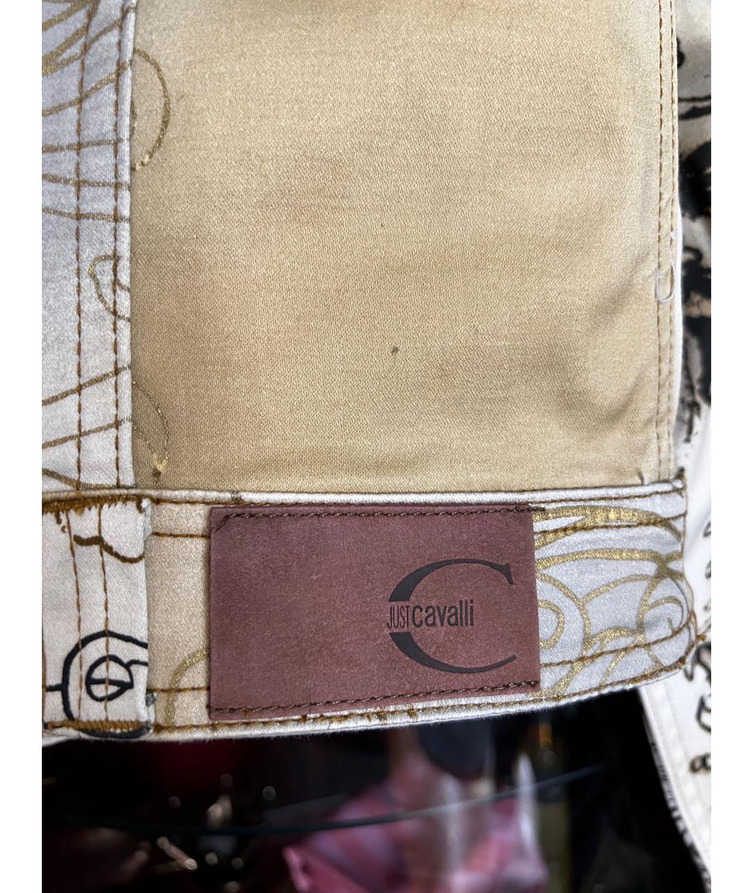 JUST CAVALLI Золотая хлопковая куртка, фото 7