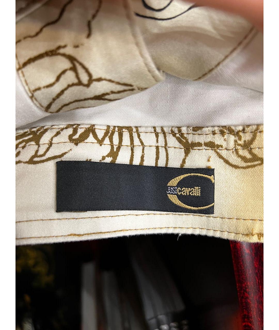 JUST CAVALLI Золотая хлопковая куртка, фото 3