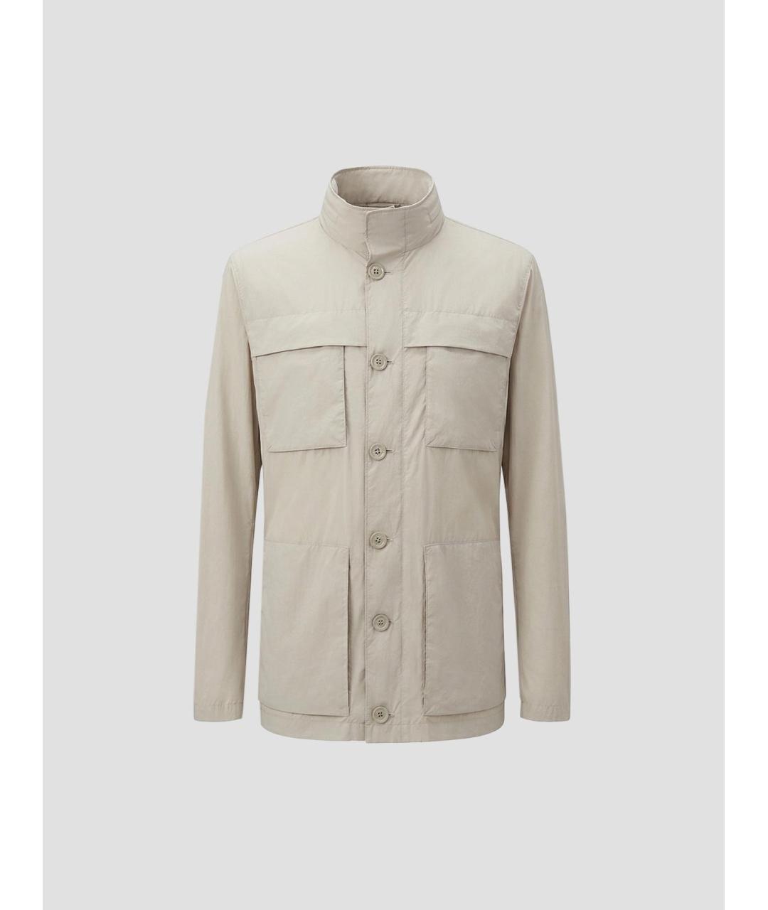 HERNO Бежевая полиамидовая куртка, фото 4