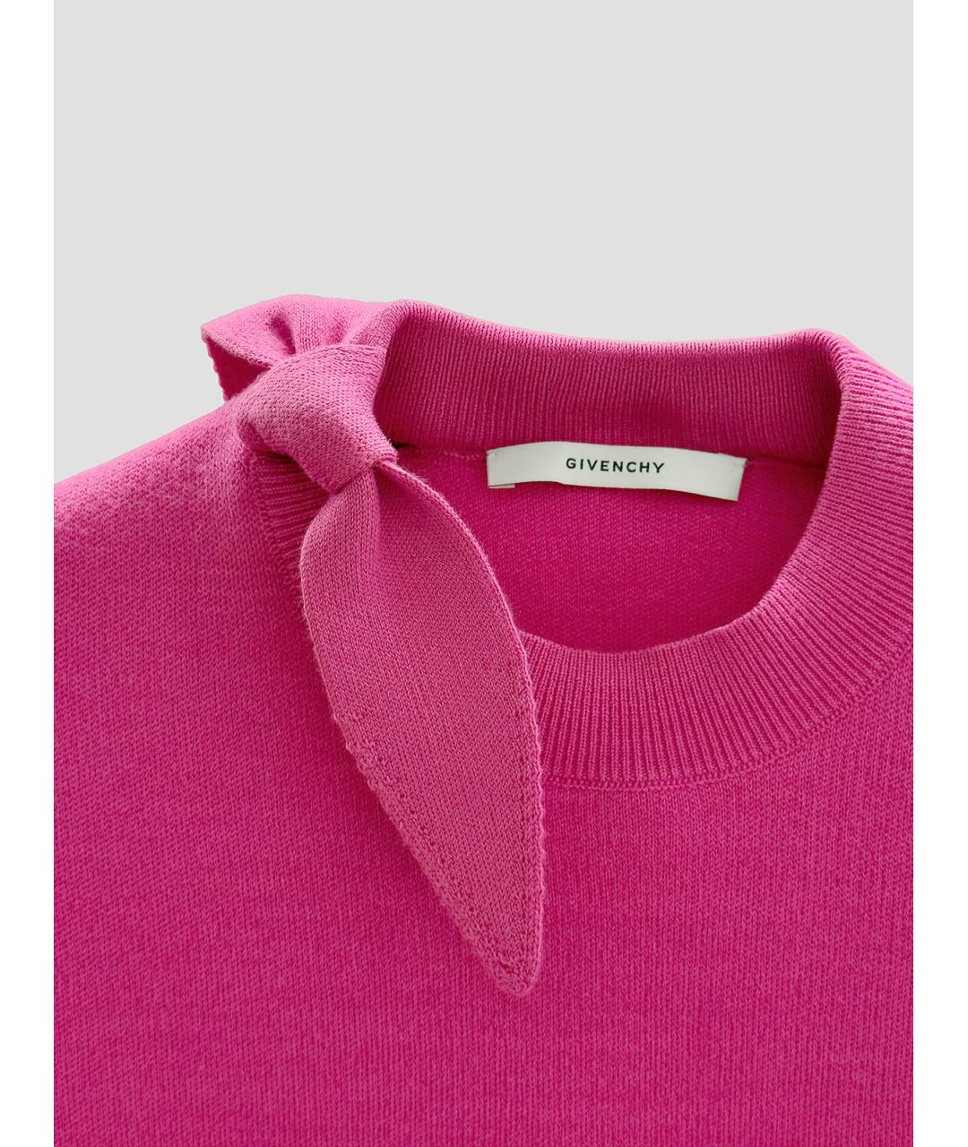 GIVENCHY Фуксия шерстяной джемпер / свитер, фото 3