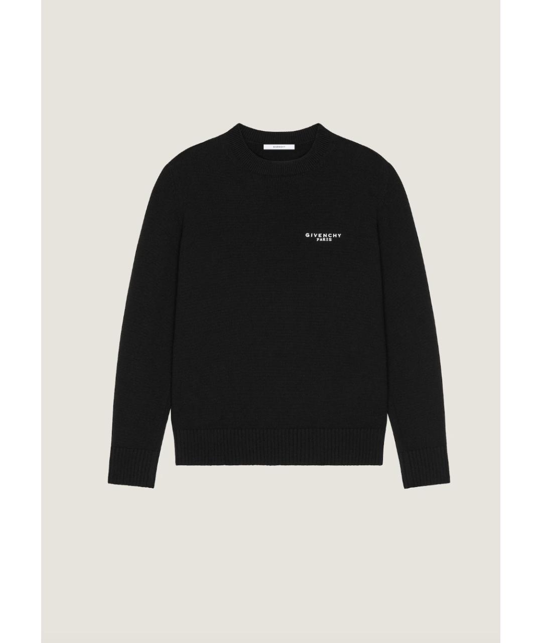 GIVENCHY Черный шерстяной джемпер / свитер, фото 4