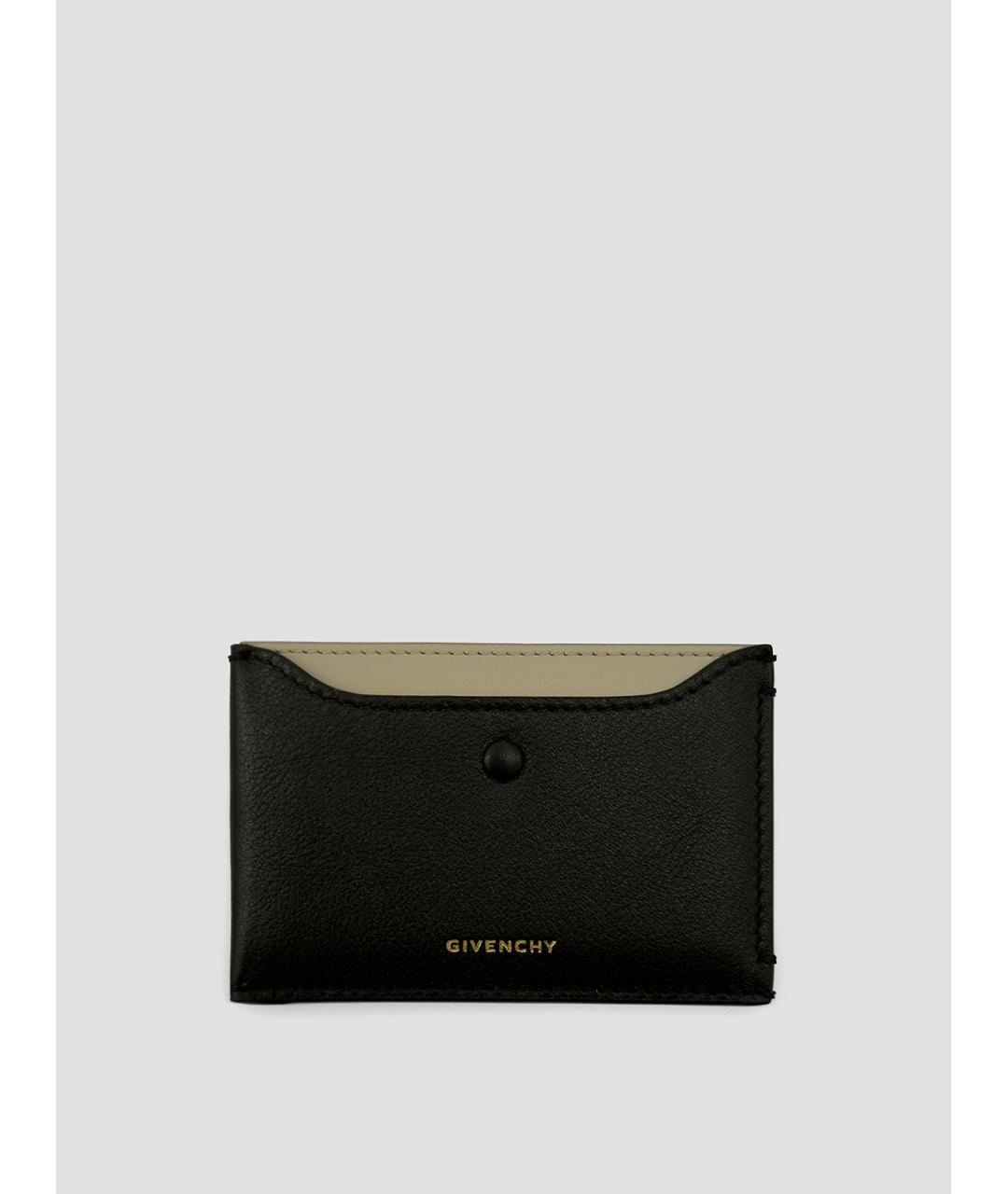 GIVENCHY Черный кожаный кардхолдер, фото 4