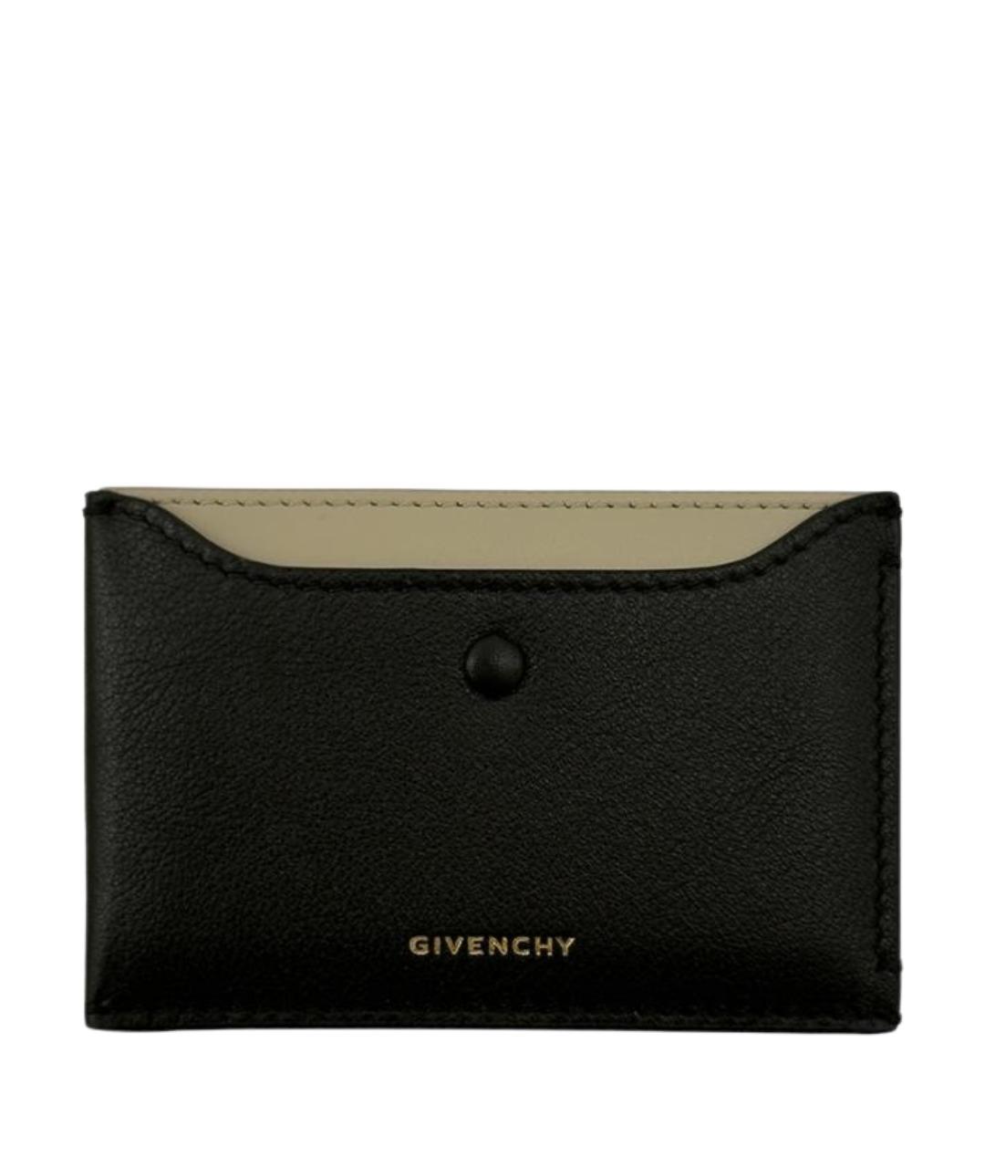 GIVENCHY Черный кожаный кардхолдер, фото 1