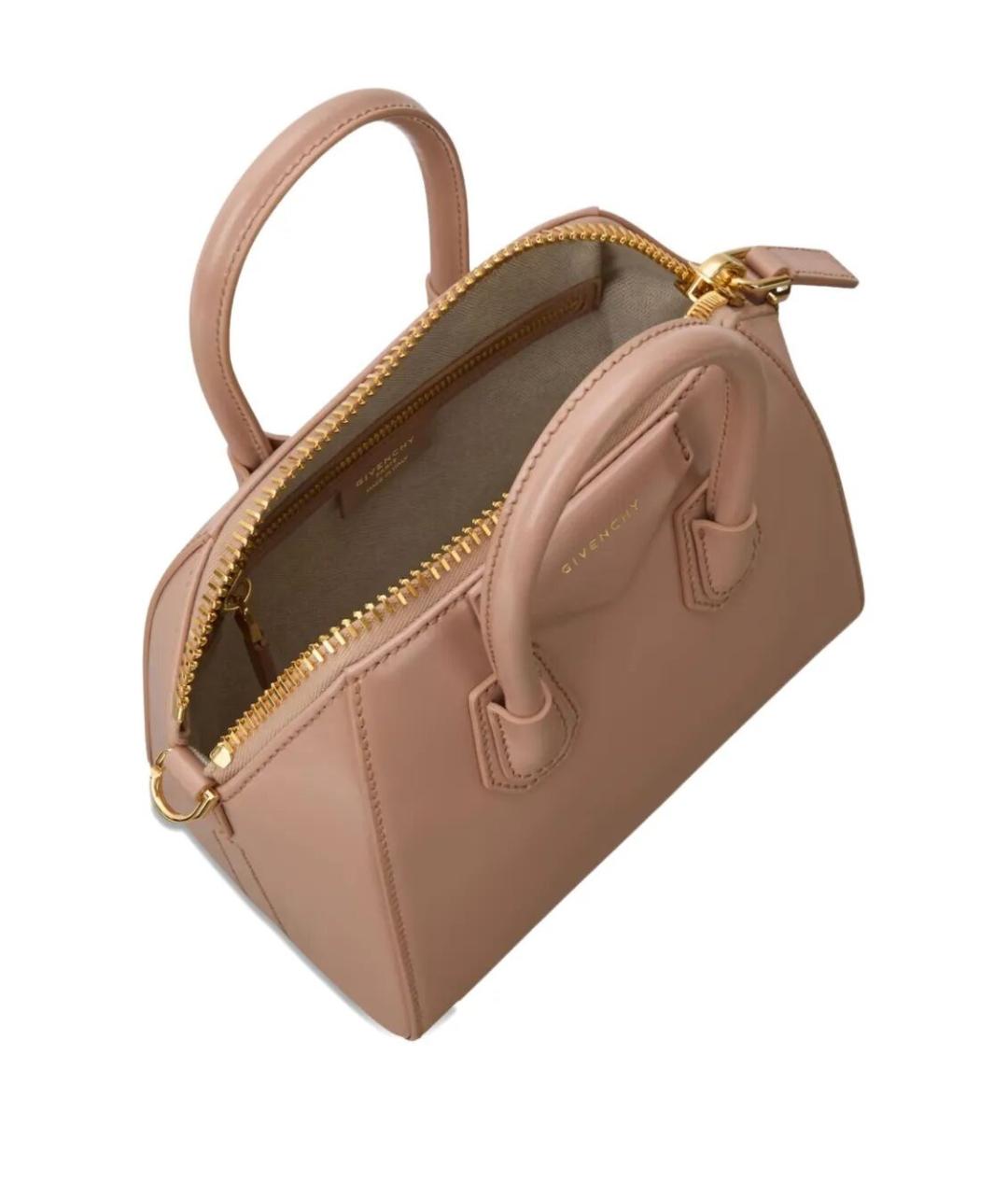 GIVENCHY Розовая кожаная сумка с короткими ручками, фото 3