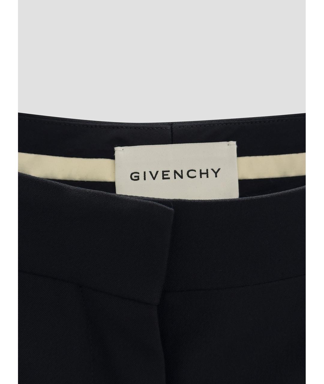 GIVENCHY Черные вискозные брюки узкие, фото 3