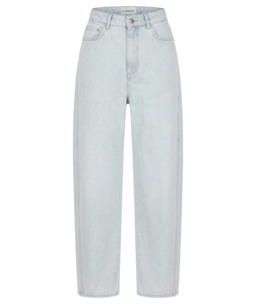GIVENCHY Голубые хлопковые прямые джинсы, фото 1