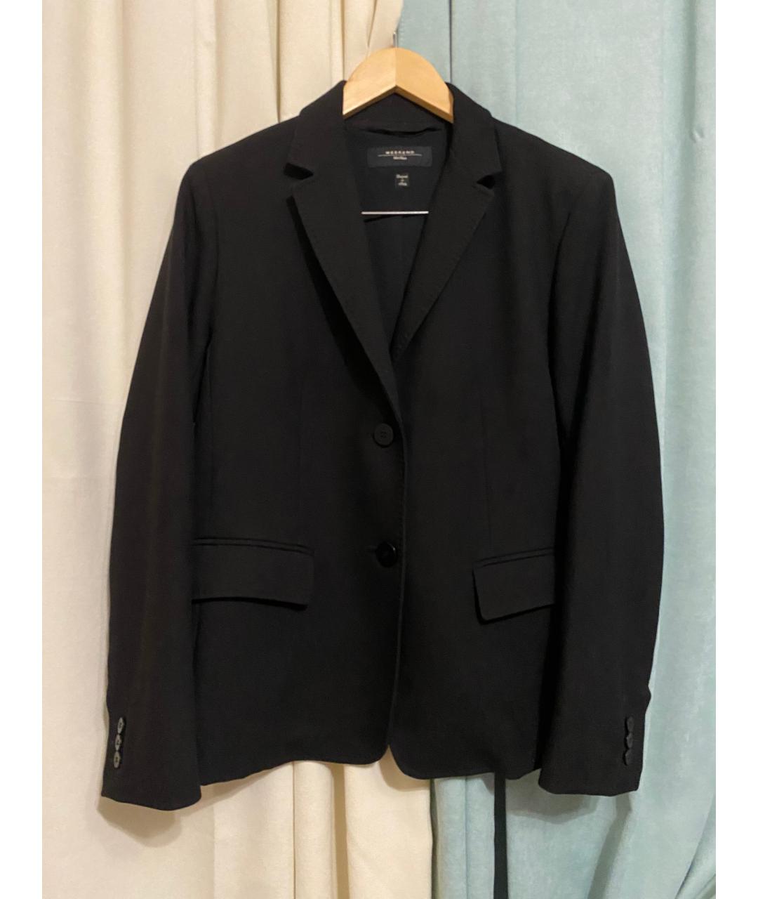 MAX MARA Черный шерстяной костюм с брюками, фото 9