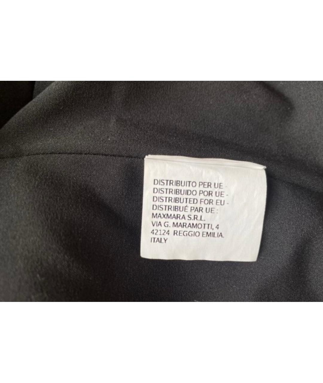 MAX MARA Черный шерстяной костюм с брюками, фото 5