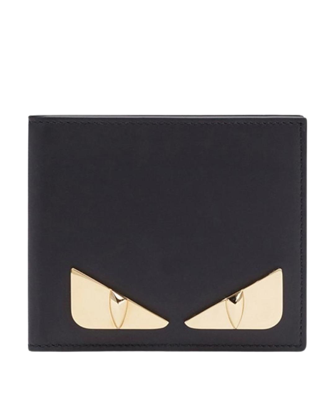 FENDI Черный кожаный кошелек, фото 1